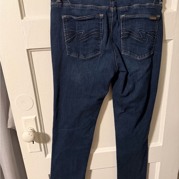 White House Black Market Denim Blue Jeans Women Size 8 Straight Leg Slim Ankle - Picture 2 of 10